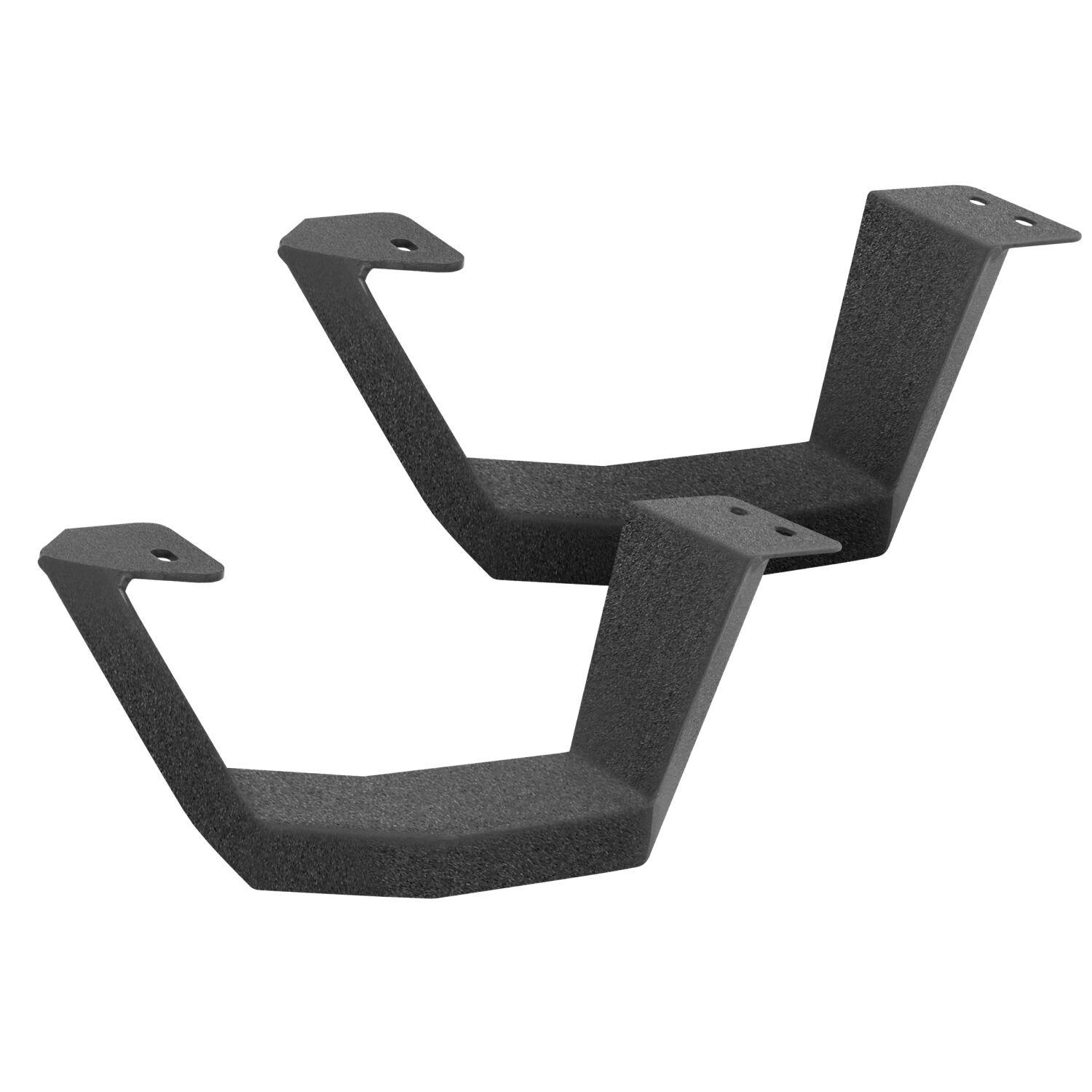 Go Rhino RB10 Running boards (4" Drop down steps / angled (Pair)) - 69420000T