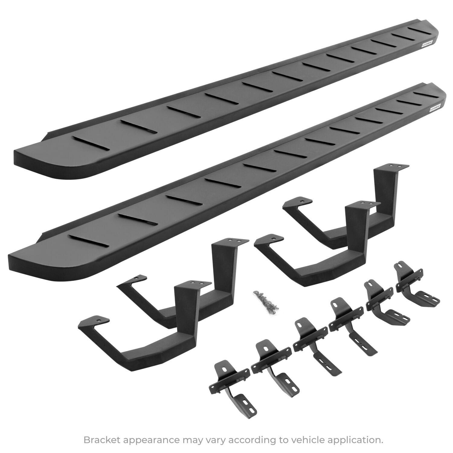 Go Rhino Rb10 Running Boards With Mounting Brackets, 2 Pairs Drop Steps Kit (2004-2014 F-150) - 6341508720PC