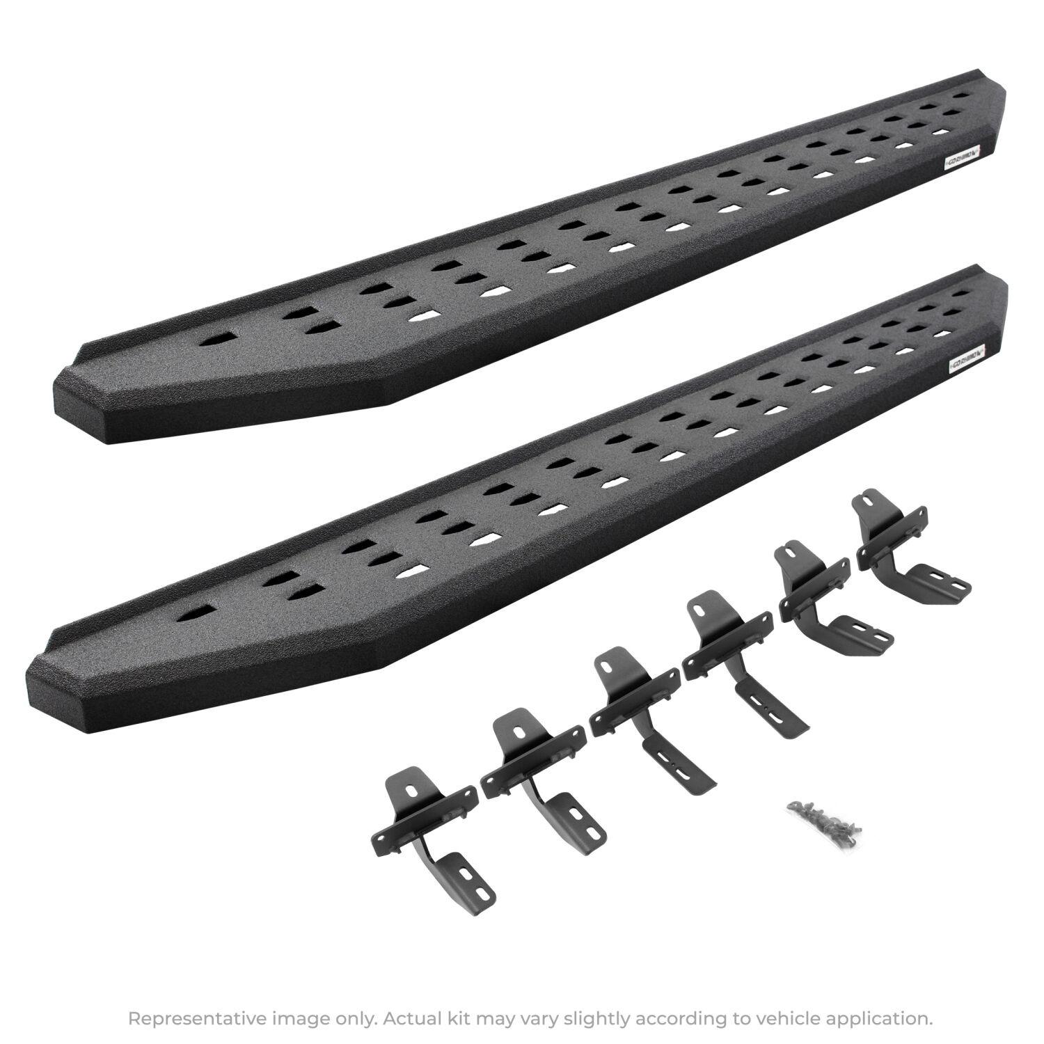 Go Rhino Rb20 Running Boards With Mounting Brackets Kit (2005-2026 Frontier) - 69434680T