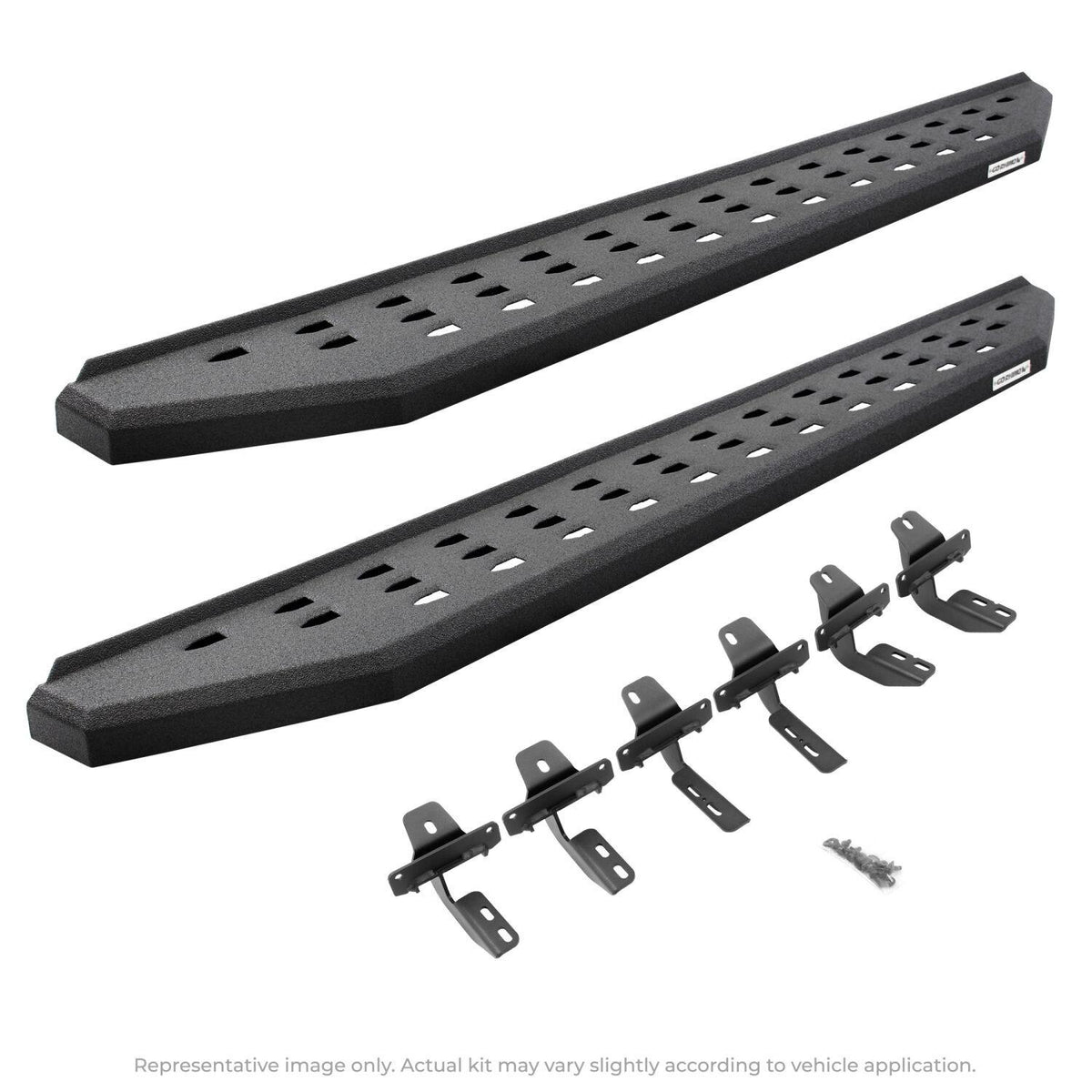 Go Rhino Rb20 Running Boards With Mounting Brackets Kit - Double Cab Only (2024 Tacoma) - 69443280T
