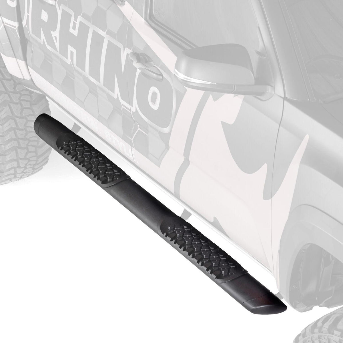 Go Rhino V-Series V3 Aluminum Side Steps and Mounting Brackets Kit -Textured Black (2019-2022 Ranger) - V3306880T