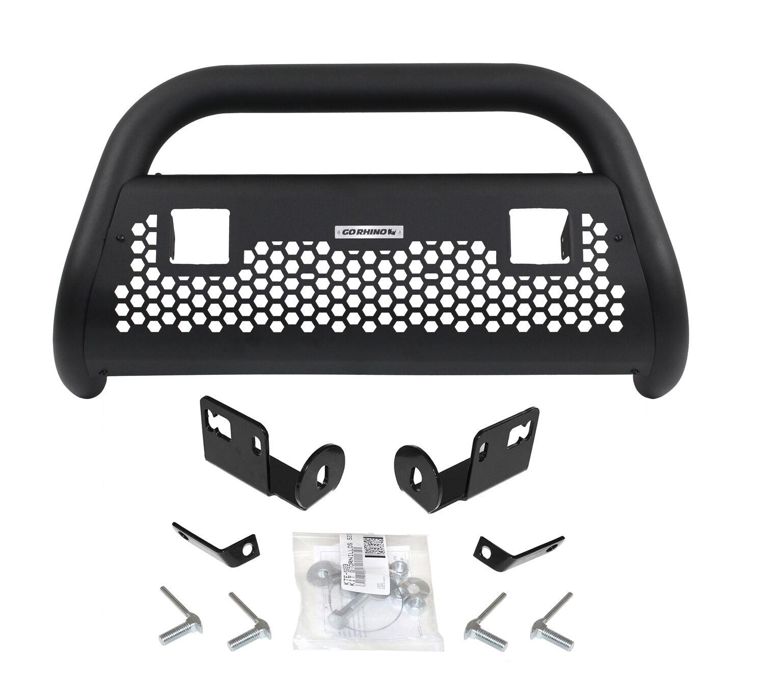 Go Rhino RC2 Bull Bar with Mounting Brackets and Two 3" Light Holes Kit -Textured Black (1999-2007 F-250 Super Duty, F-350 Super Duty) - 55962T