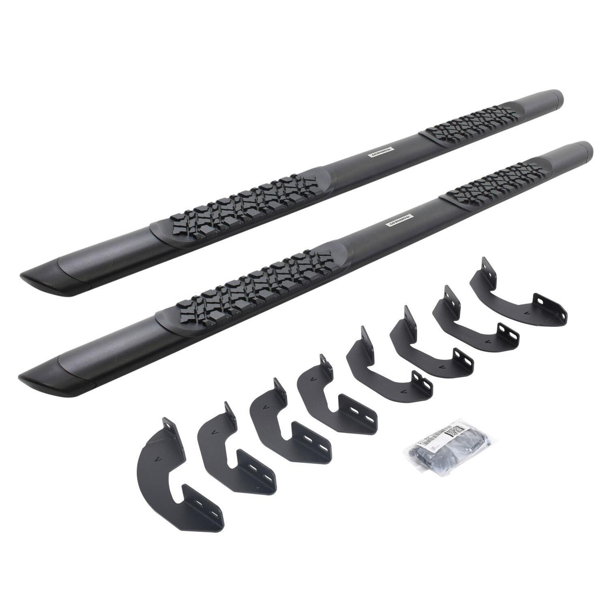 Go Rhino V-Series V3 Aluminum Side Steps With Mounting Brackets Kit - Textured Black (2023-2024 Sequoia Limited, Sequoia Platinum, Sequoia SR5, Sequoia TRD Pro) - V3443974T