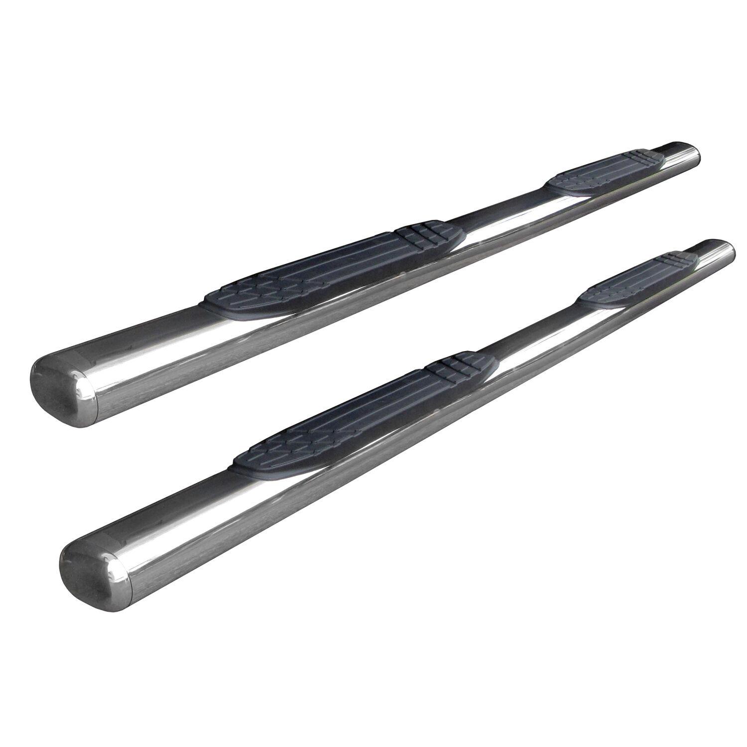 Go Rhino 4" 1000 Series  Oval Side Steps - Polished Stainless Finish - Bars only - 10487PS