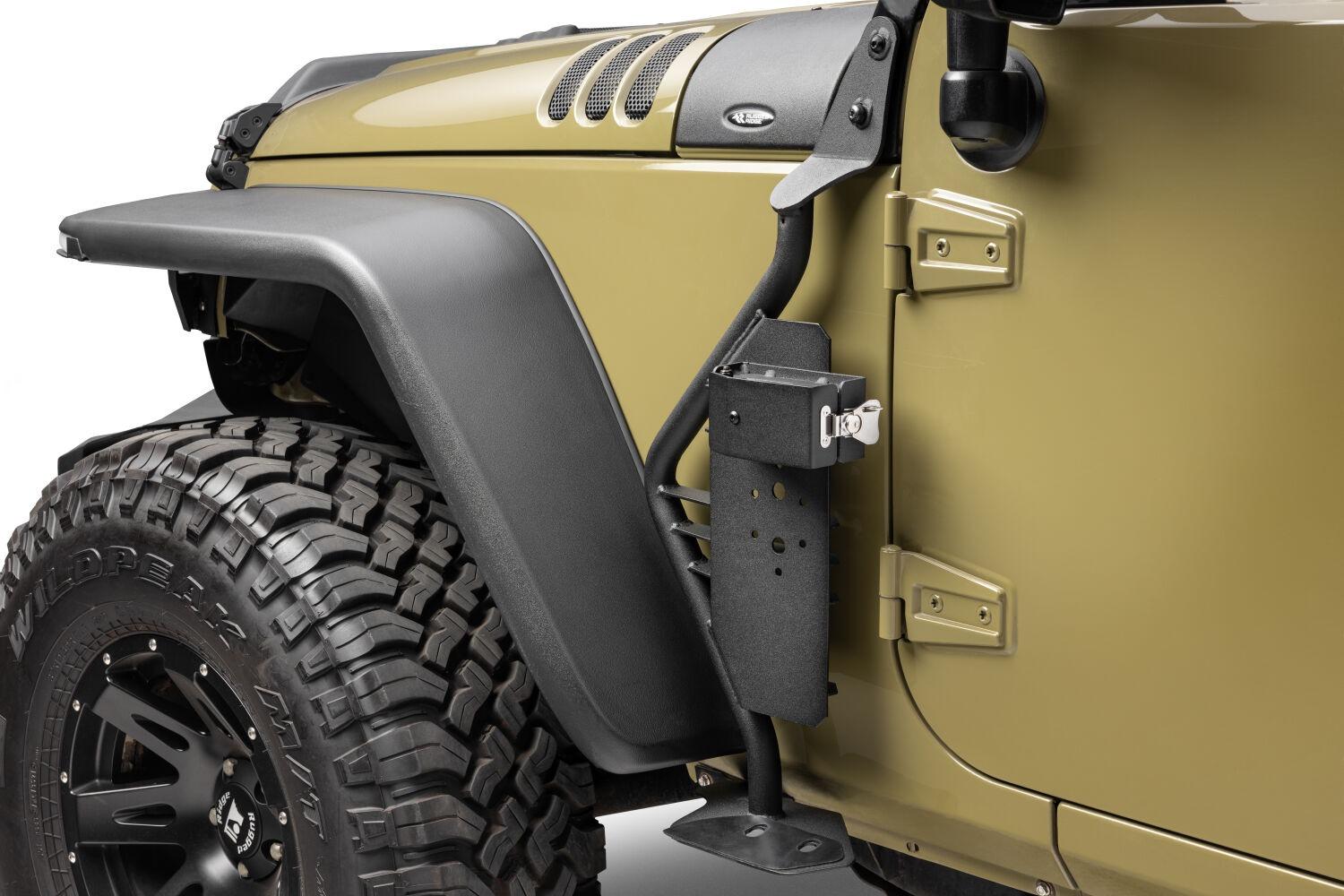 Go Rhino Exterior Hi-Lift Jack Mount For Jeep Wrangler Jk, Jku (2007-2018 Wrangler JK, Wrangler) - 701009T
