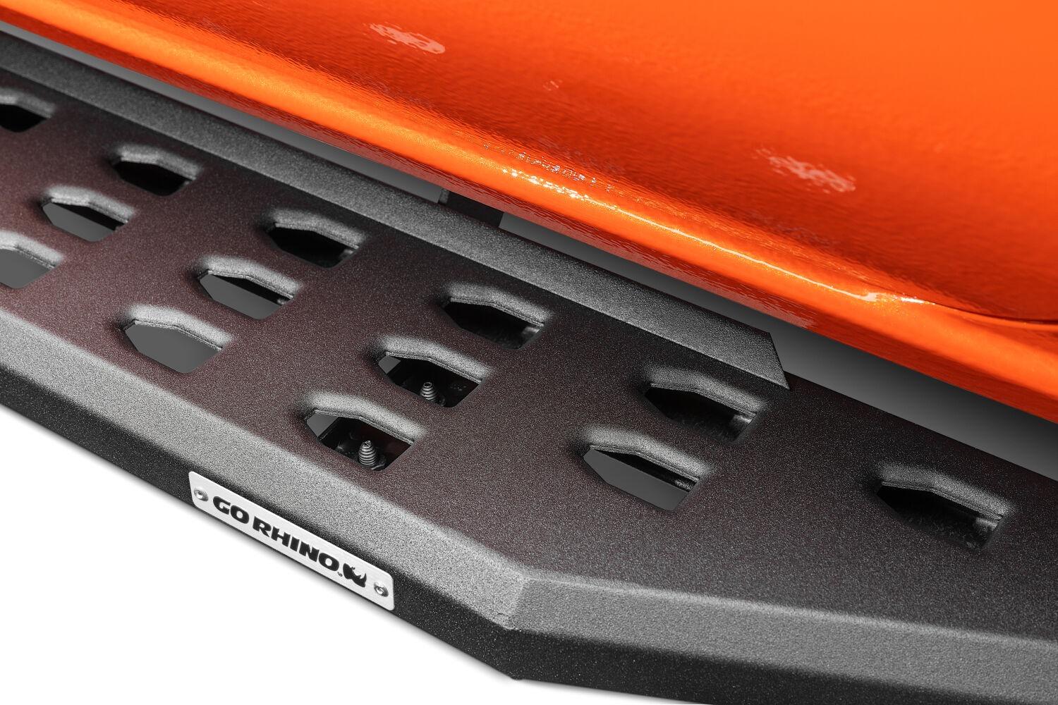 Go Rhino RB20 Running Boards - 80" Long - Textured Black - Bars Only - 69400080PC