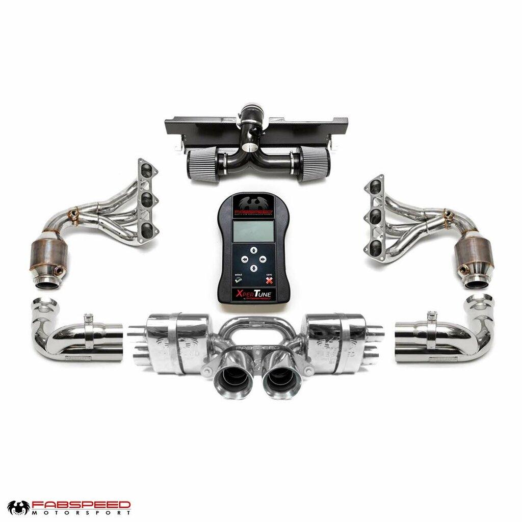 Fabspeed 2009-2011 Porsche 997.2 GT3 RS STREET Performance Package with Carbon Fiber Tips and ExperTune Performance Software - FS.POR.9972GT3R.SPKGEC