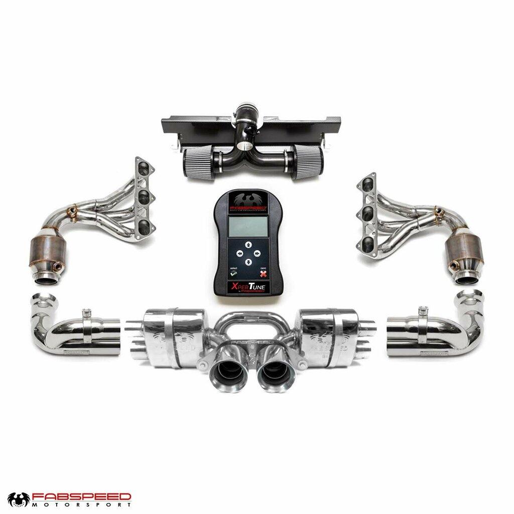 Fabspeed 2007-2008 Porsche 997 GT3 RS STREET Performance Package with Carbon Fiber Tips. - FS.POR.997GT3R.SPKGC