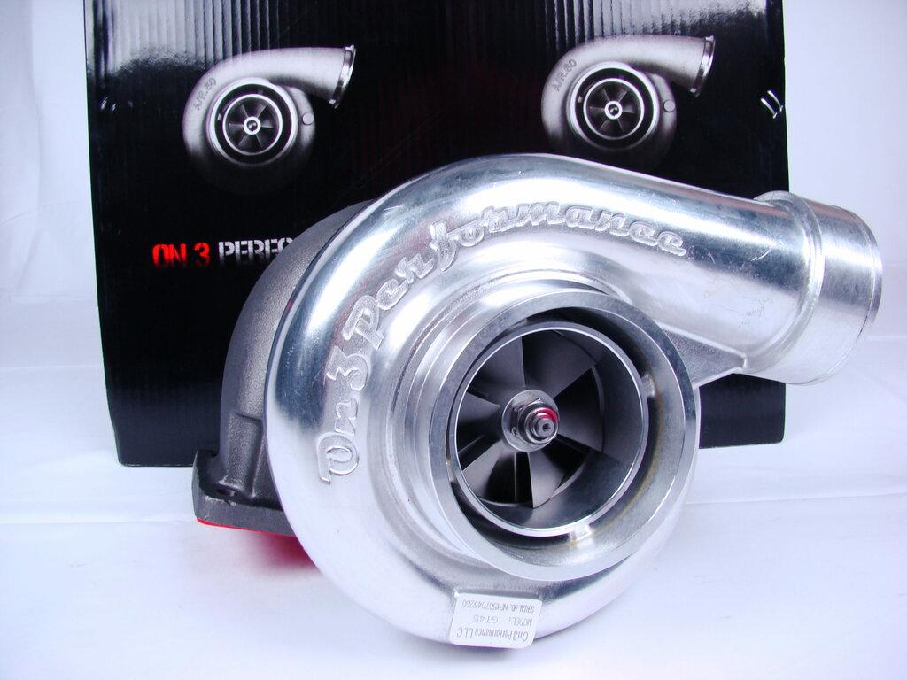 On3 Performance  GT45 Turbocharger – Polished Compressor - gt45