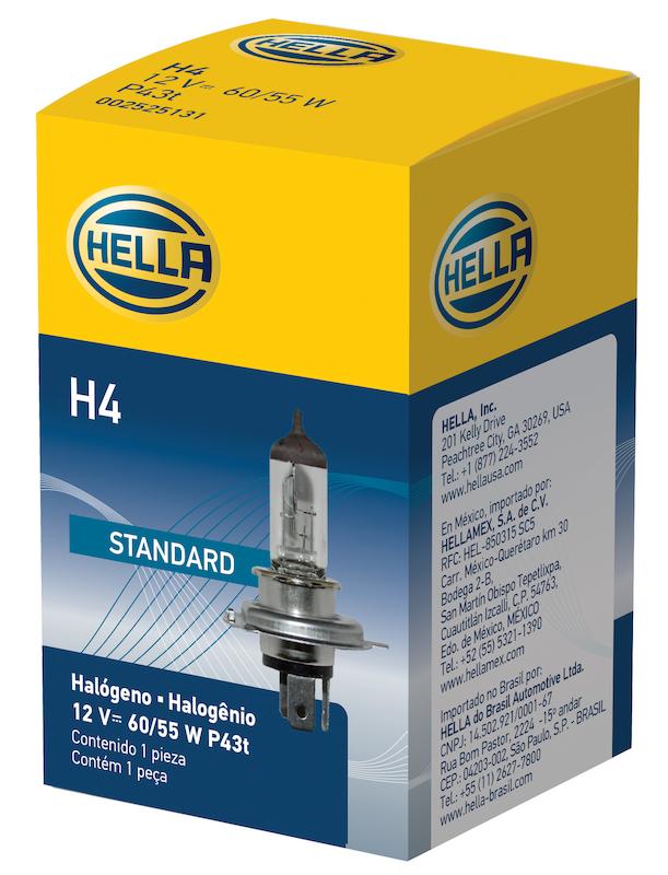 Hella H4 Standard Series Halogen Light Bulb - H4