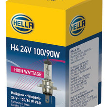 Hella H4 24V 100/90W High Wattage Series Halogen Light Bulb - H4 24V 100/90W