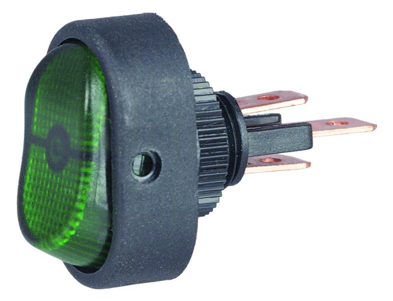 Hella Switch Rocker Spst Green - H61920001
