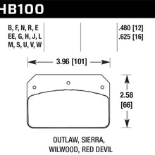 Hawk Street Brake Pads - HB100F.625