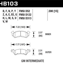 Hawk Street Brake Pads - HB103N.590
