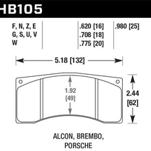 Hawk DTC-50 Disc Brake Pad - HB105V.708