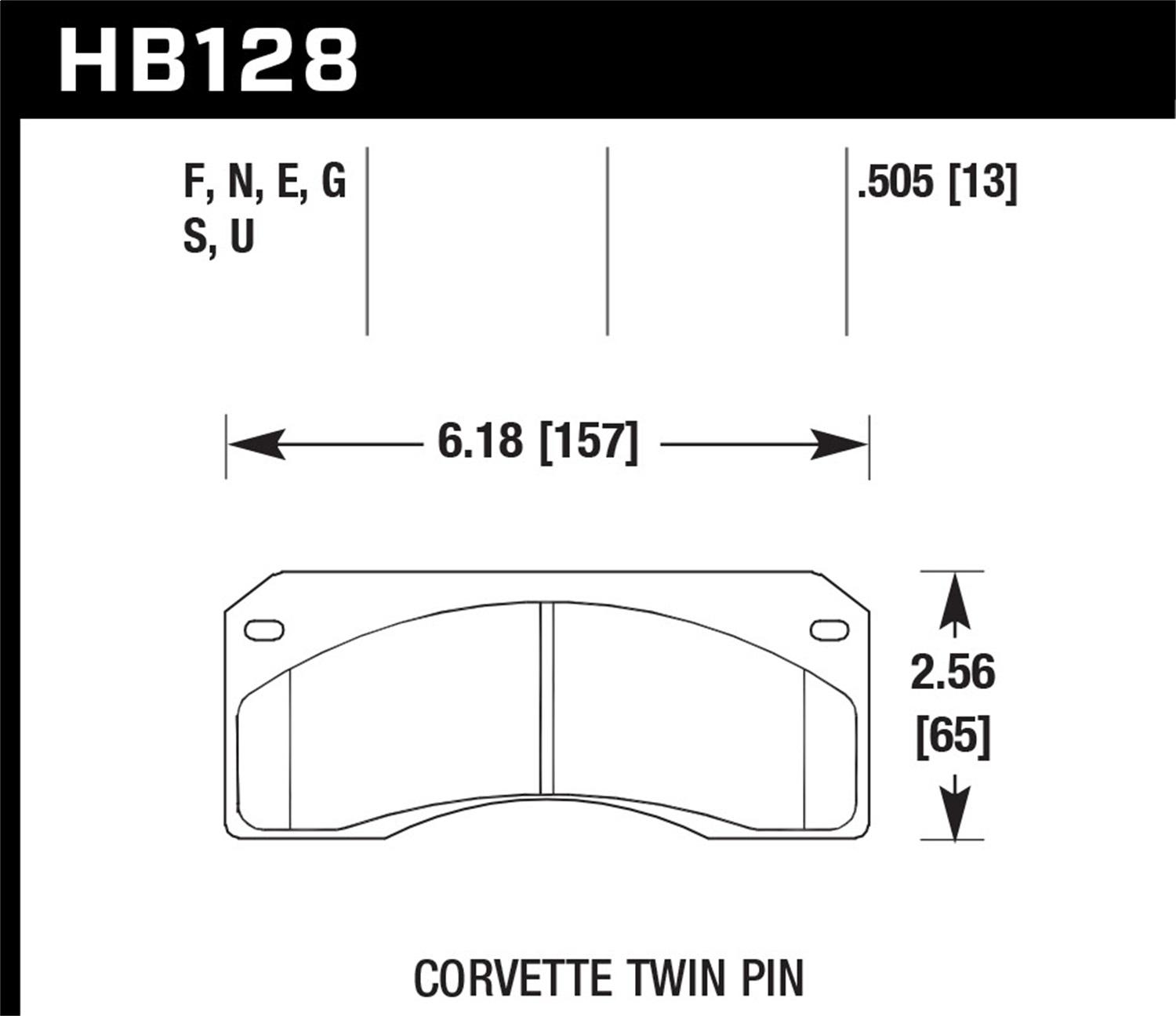 Hawk Er-1 Disc Brake Pad - HB128D.505