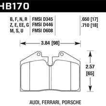 Hawk Motorsports Brake Pads - HB170U.710