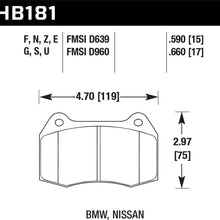 Hawk Street Brake Pads (1994-1997 850Ci,2002-2004 RSX,1994-1997 840Ci) - HB181F.590