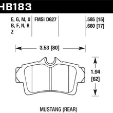 Hawk Motorsports Brake Pads (1994-2004 Mustang) - HB183E.660