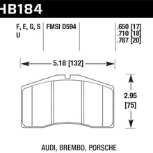 Hawk Motorsports Brake Pads (2001-2003 A8 Quattro,2001-2003 S8,1992-1998 Porsche 911,1993-1995 Porsche 928) - HB184U.787