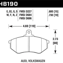 Hawk Street Brake Pads - HB190F.600