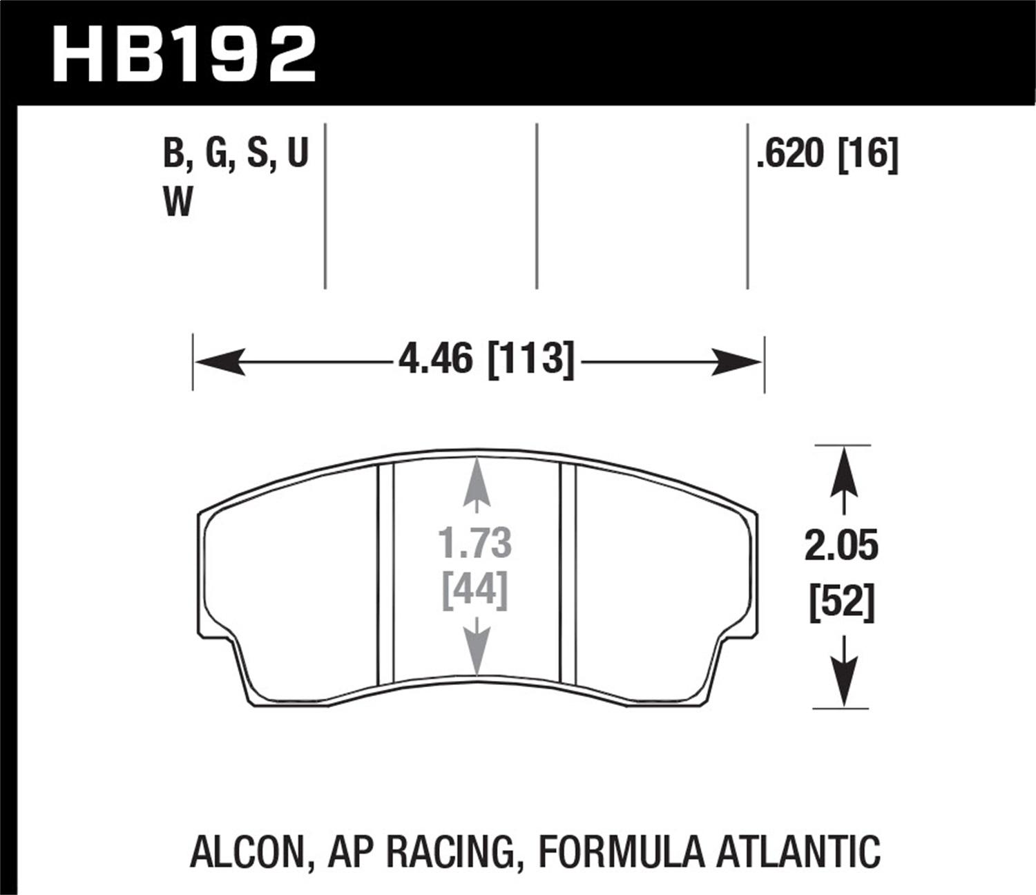 Hawk Street Brake Pads - HB192B.620