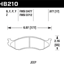 Hawk Street Brake Pads - HB210B.677