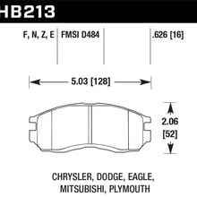 Hawk Street Brake Pads - HB213F.626