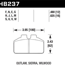 Hawk HPS 5.0 Disc Brake Pad - HB237B.480