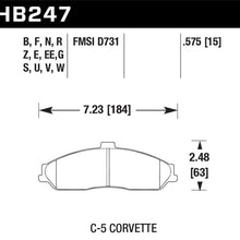 Hawk Motorsports Brake Pads (2004-2009 XLR,1997-2013 Corvette,2005-2006 GTO) - HB247S.575