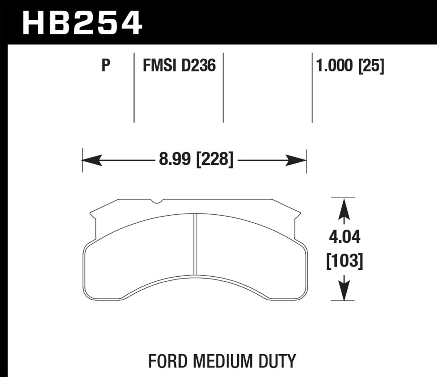 Hawk Street Brake Pads - HB254P1.00