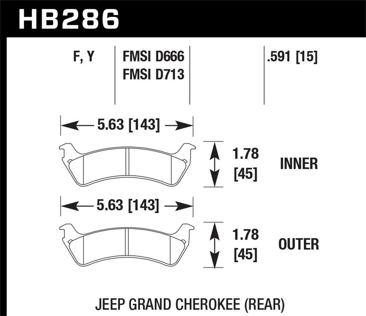 Hawk Lts (1995-1998 Grand Cherokee) - HB286Y.591