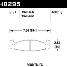 Hawk Street Brake Pads - HB295Y.630