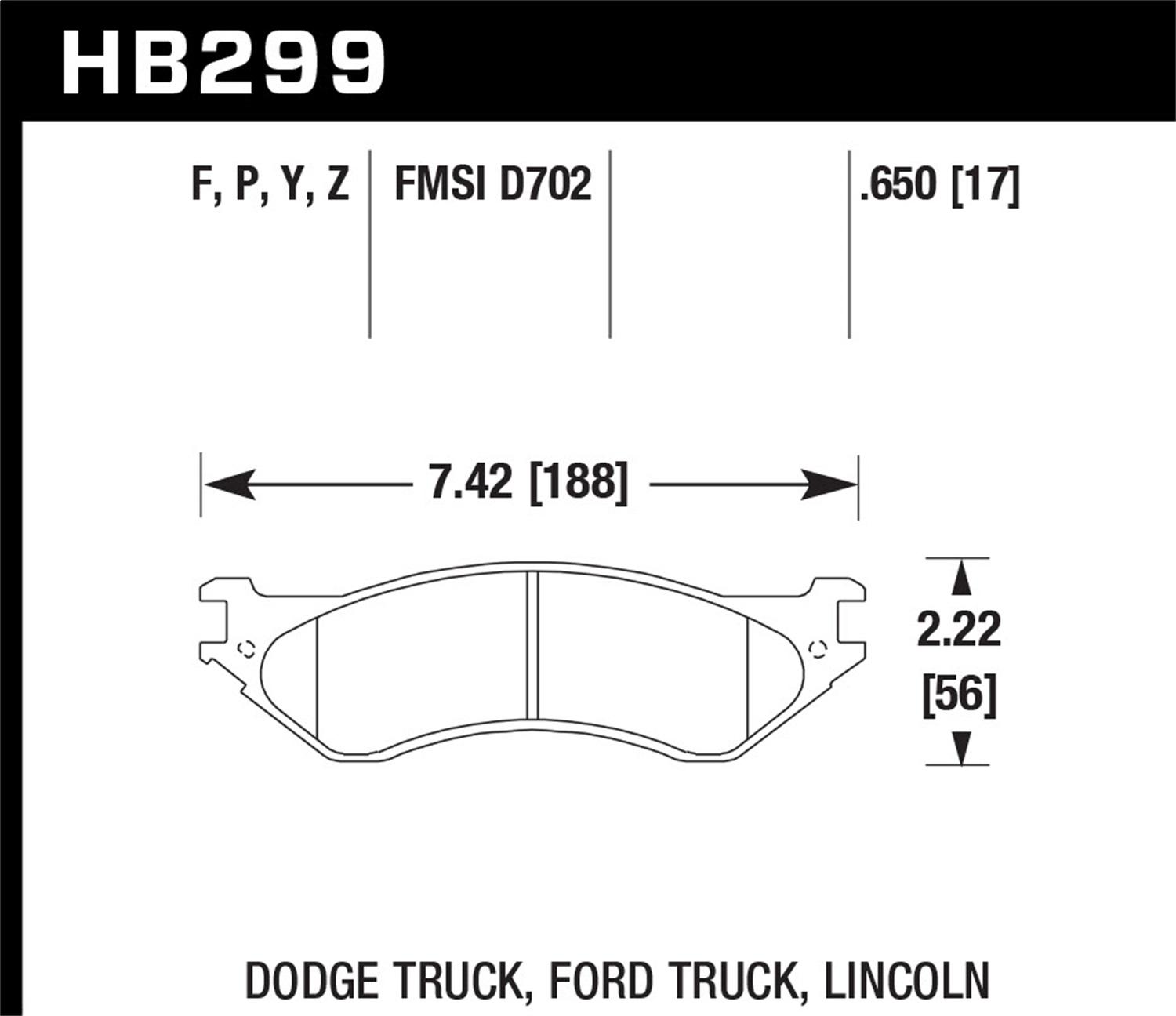 Hawk 99-04 Lightning HPS Street Pads (Front)