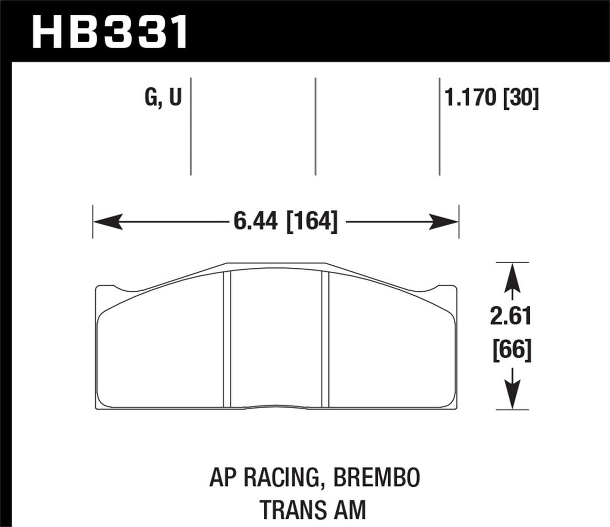 Hawk Motorsports Brake Pads - HB331Q1.17