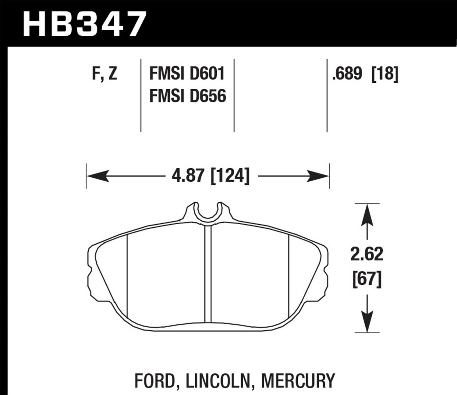 Hawk HPS (1994-2002 Taurus,1995-1998 Windstar,1994-2000 Sable) - HB347F.689