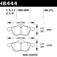 Hawk Street Brake Pads (2002-2009 Cooper) - HB444Z.685
