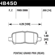 Hawk Street Brake Pads - HB450Z.555