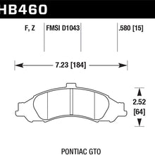Hawk 04-05 GTO HPS Street Pads (Front)