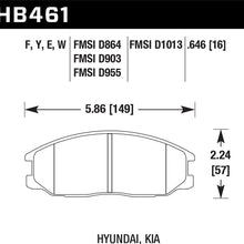 Hawk Street Brake Pads - HB461Y.646