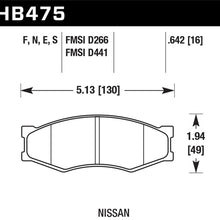 Hawk Motorsports Brake Pads - HB475E.642