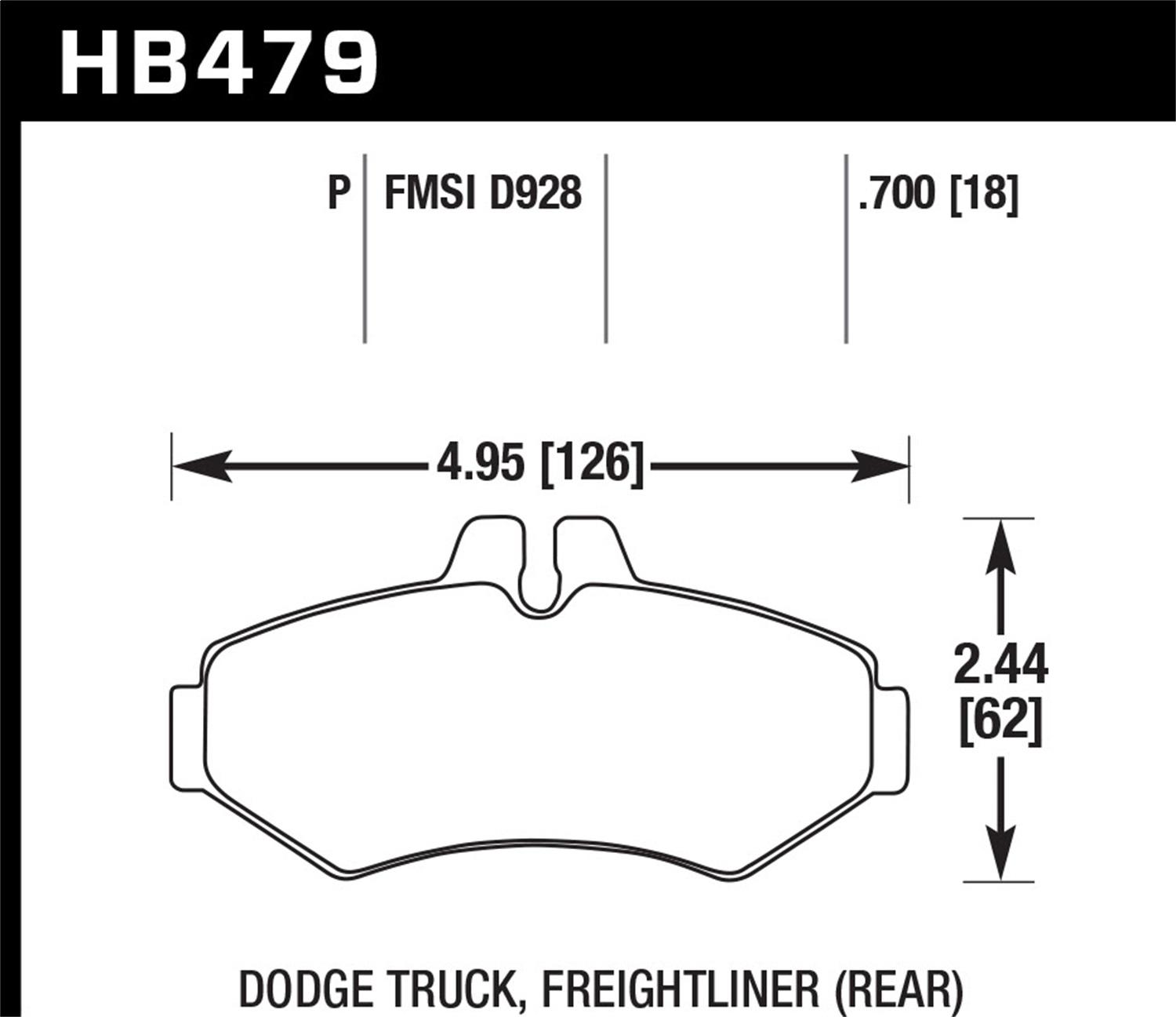 Hawk Street Brake Pads - HB479P.700