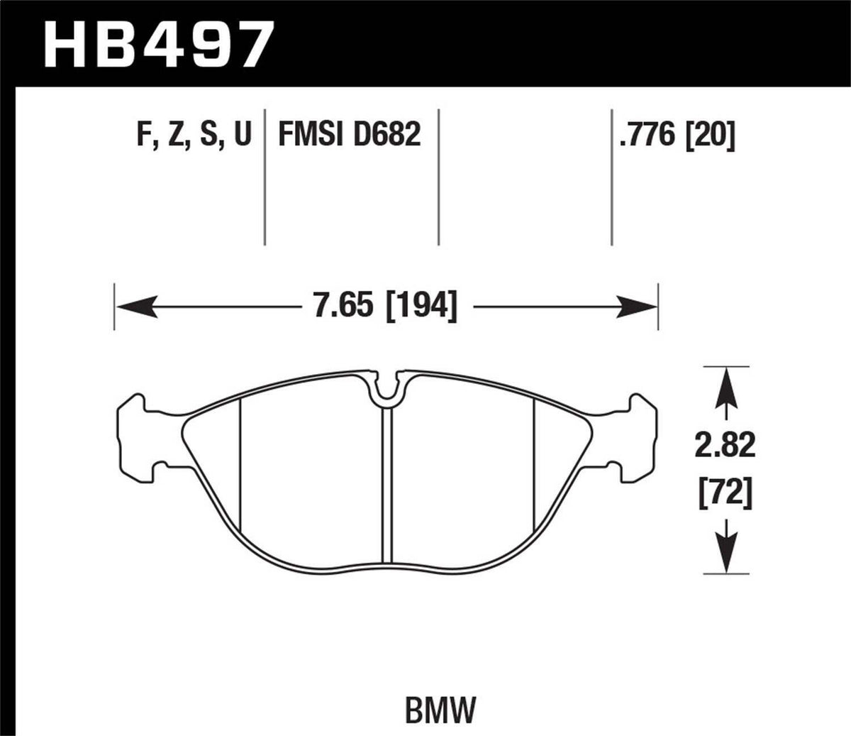 Hawk Er-1 Disc Brake Pad - HB497D.776