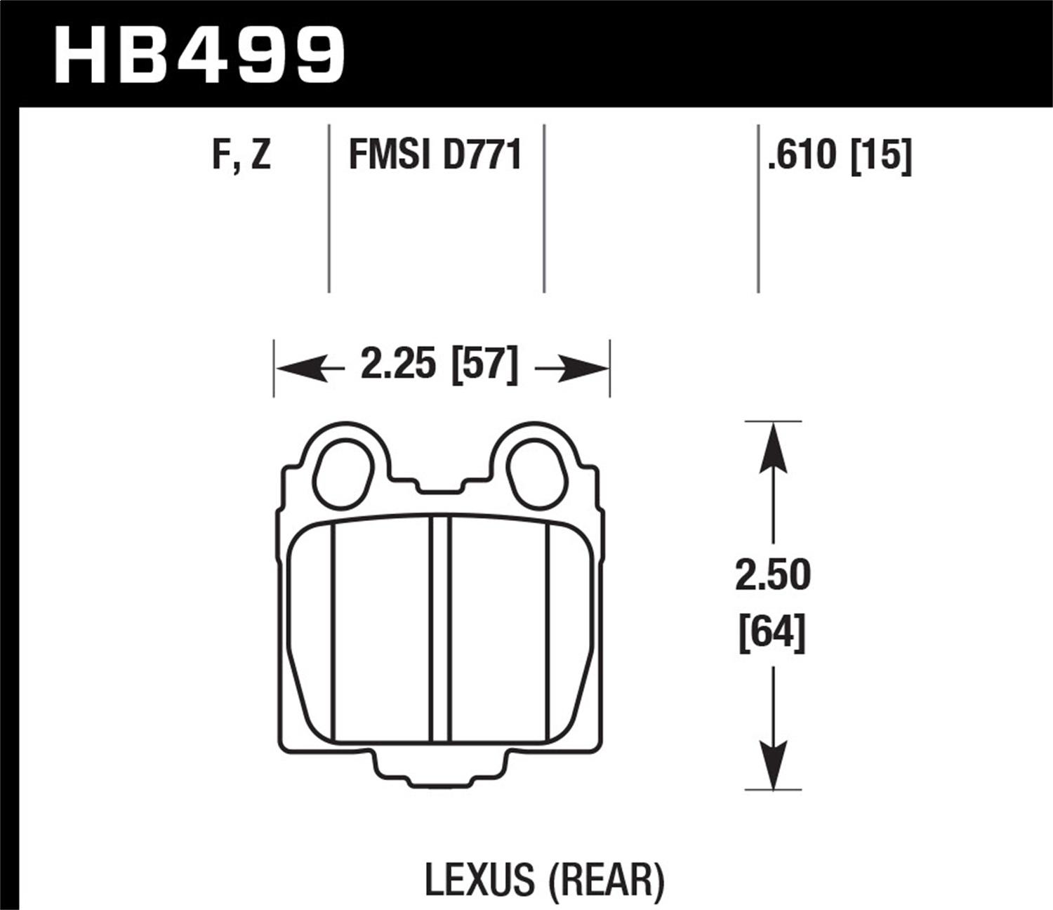 Hawk Street Brake Pads - HB499Z.610