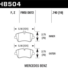 Hawk Street Brake Pads - HB504Z.740