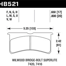 Hawk Street Brake Pads - HB521F.650