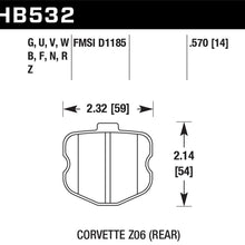 Hawk Motorsports Brake Pads (2006-2013 Corvette) - HB532G.570