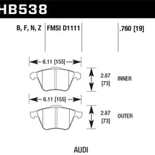 Hawk Street Brake Pads - HB538N.760