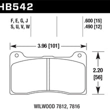 Hawk Street Brake Pads - HB542F.600
