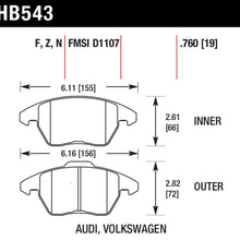 Hawk Street Brake Pads - HB543B.760